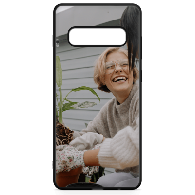 Samsung S10 Custom Case - Black Bumper